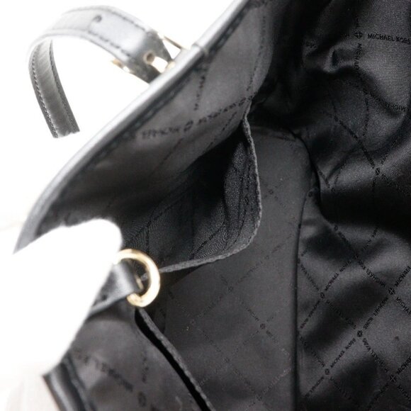 Michael Kors Jet set travel Tote Bag 35F1GTVT2L graphic logo black PVC Women - Picture 10 of 12